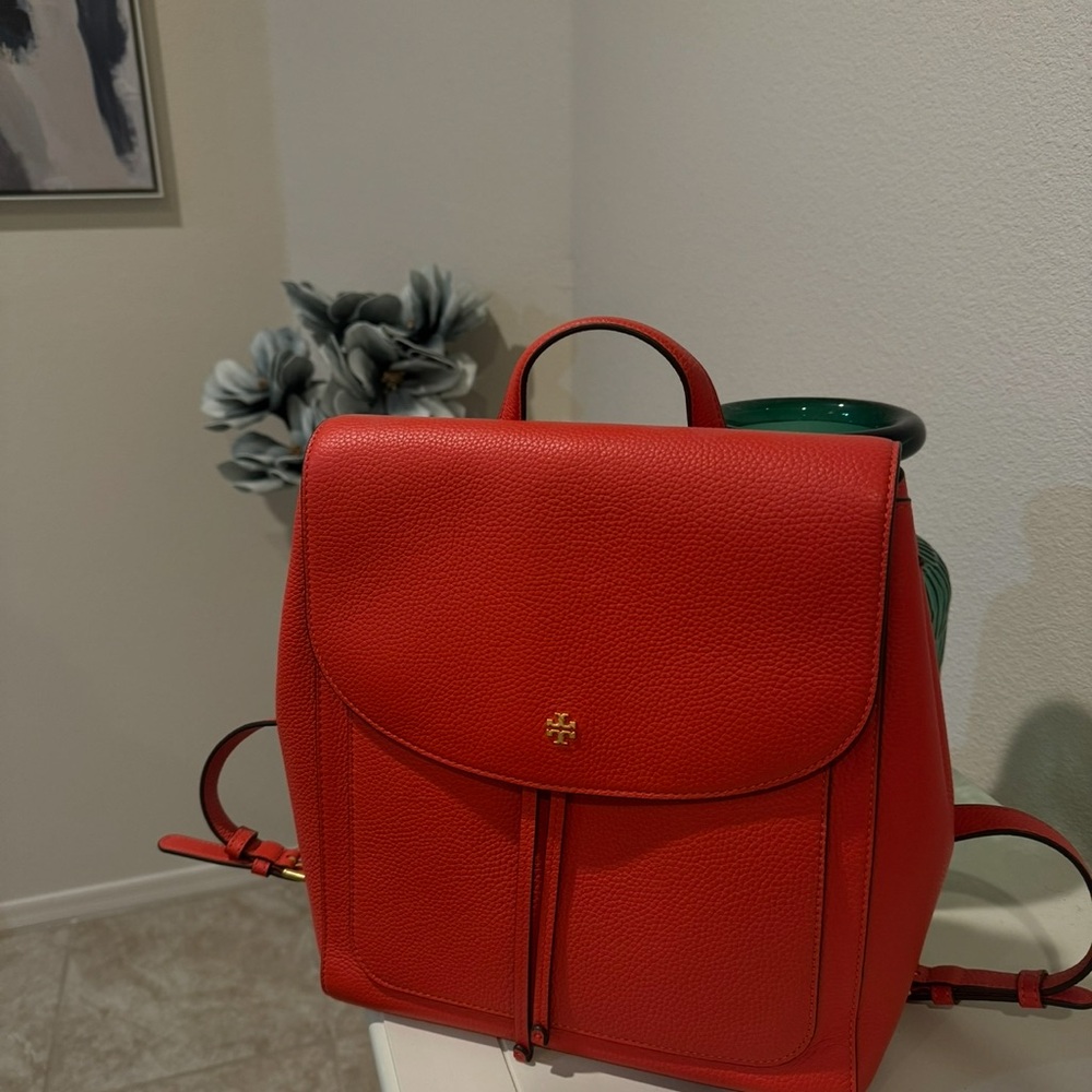 Tory Burch Red Urban Backpack